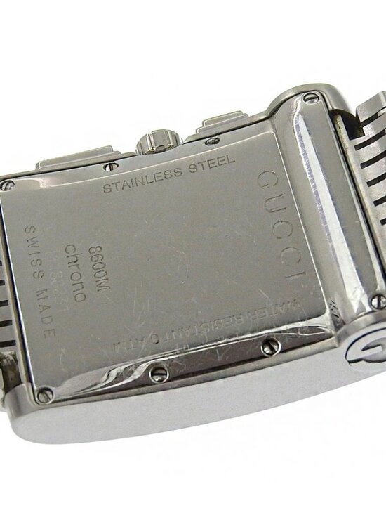 GUCCI G Metro Watches 8600M blackDial Stainless Steel Quartz Chronograph mens main image 6